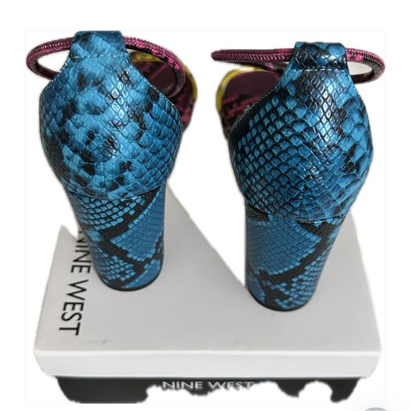 Nine West Yellow multi color texture pumps - Picture 3 of 5